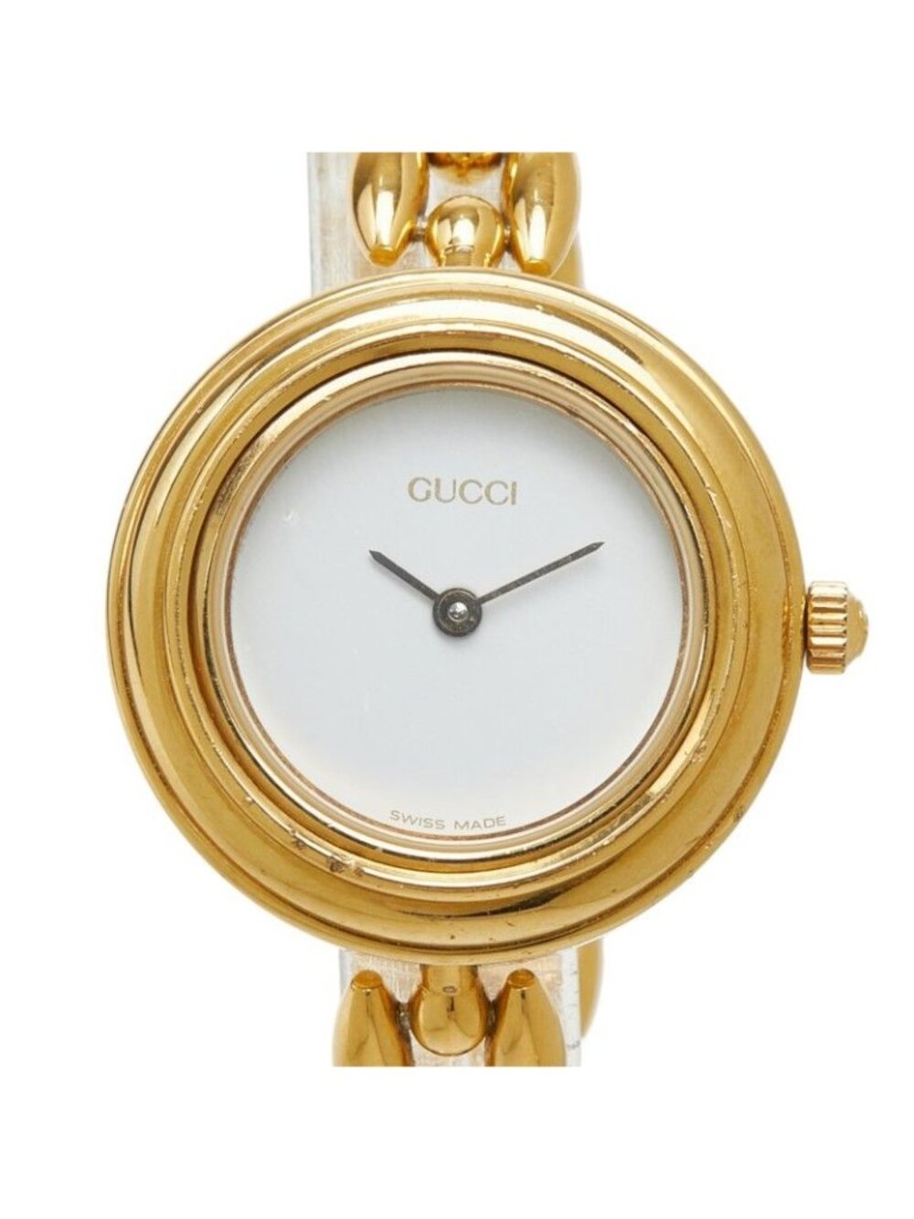 Gucci Change Bezel Watch 11/12.2 White Gold Plated
